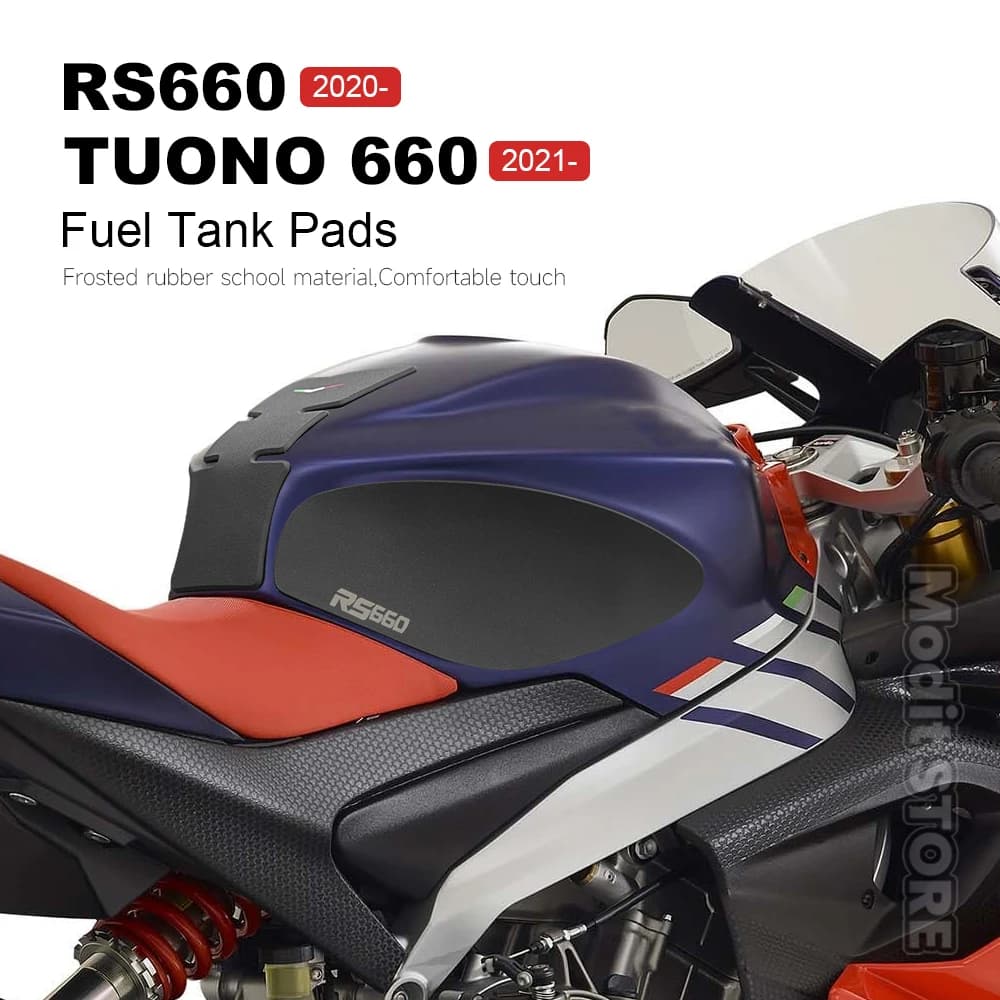 Nuovo carburante laterale per moto ​ Rilievo del serbatoio Rilievi del serbatoio Protezione Adesivi Decal Trazione Pad Per Aprilia RS 660 RS660 TUONO 660 2020-2024