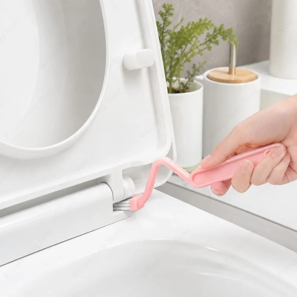 1/3 PCS Long Handle Toilet Brush with Curved Cleaning Head Deep Scrubbing Tool for Bathroom Toilet Bowl Daily Household Cleaning