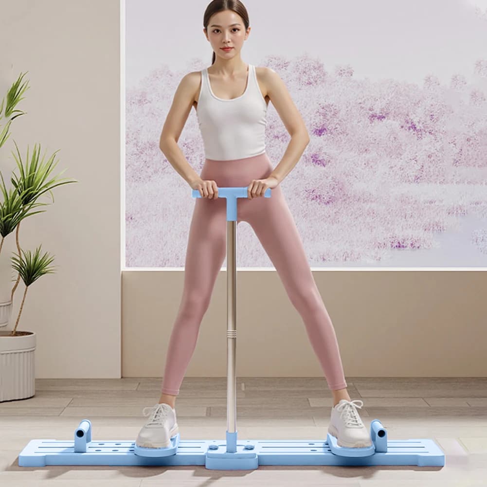 Multifunction simulated ski trainer with handle and pull rope Fitness ski machine Exercise equipment to strengthen pelvic and hip