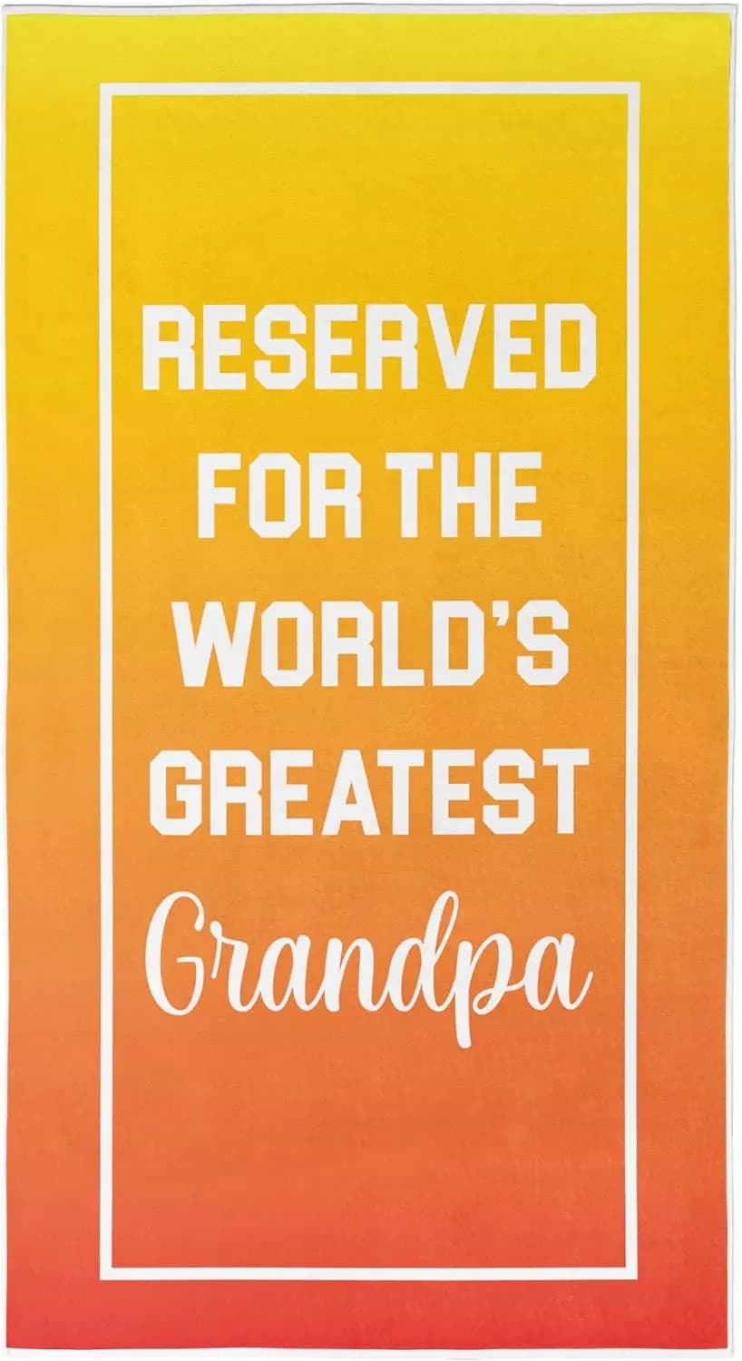 Telo mare per nonno - Il miglior regalo estivo di sempre per i nuovi nonni, regalo di compleanno ideale per i viaggi, da parte della nipote