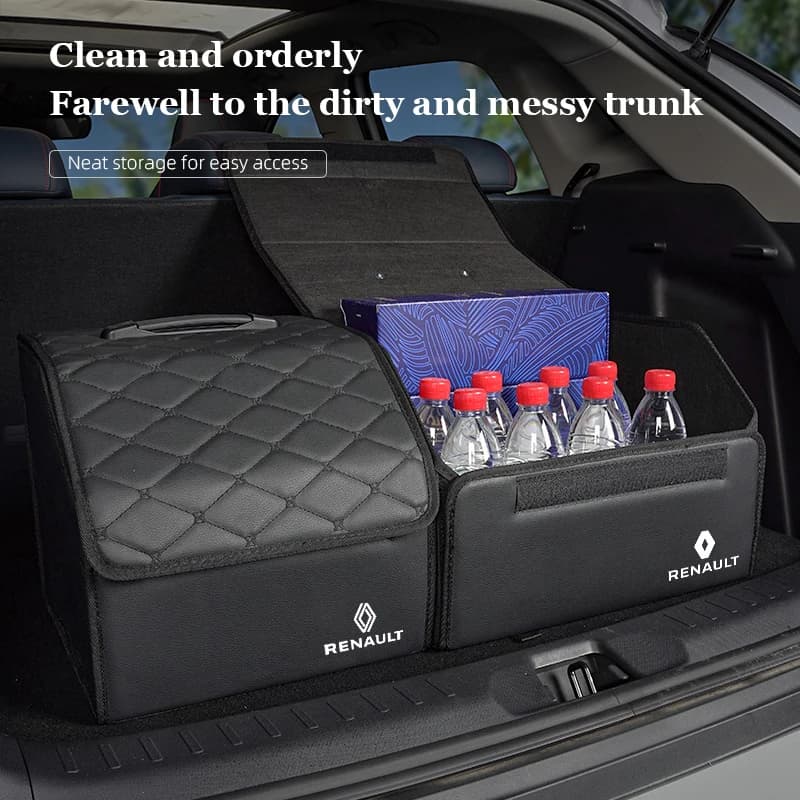 Organizer per Bagagliaio Auto, Borsa Pieghevole per Organizzazione e Conservazione, Accessori per Renault RS Clio Megane 2 3 4 Captur Trafic Twingo Duster