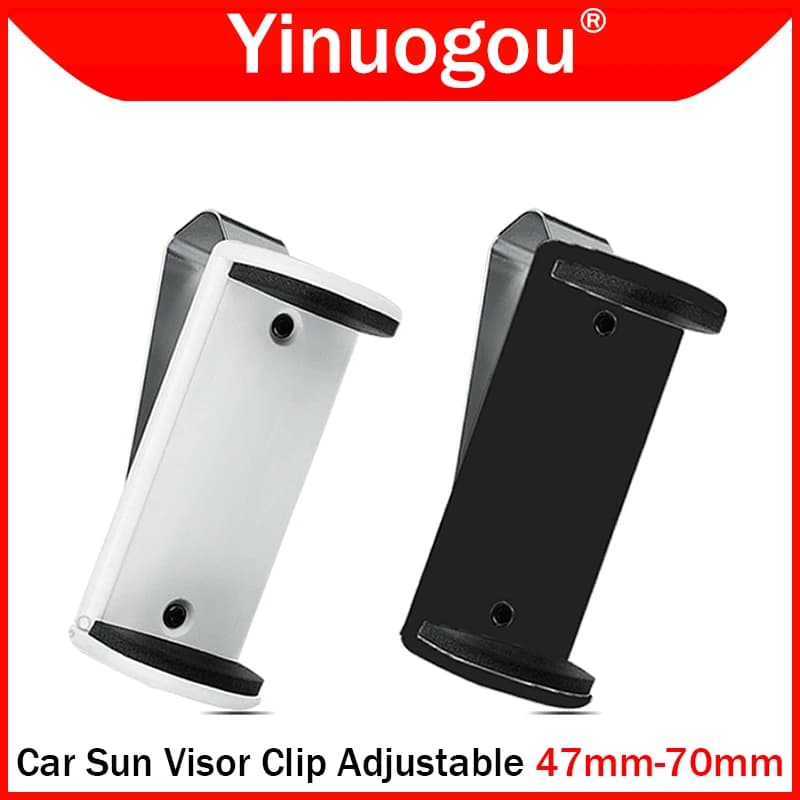 Nuovo supporto per clip per visiera parasole per auto regolabile 47-70mm per porta del garage trasmettitore telecomando supporto per clip telescopico supporto fisso