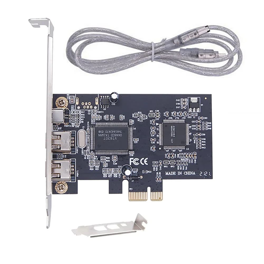 Scheda di espansione IEEE 1394 FireWire a 3 porte 1X per adattatore esterno per acquisizione video da disco rigido DV HDV, accessorio per strumenti di test