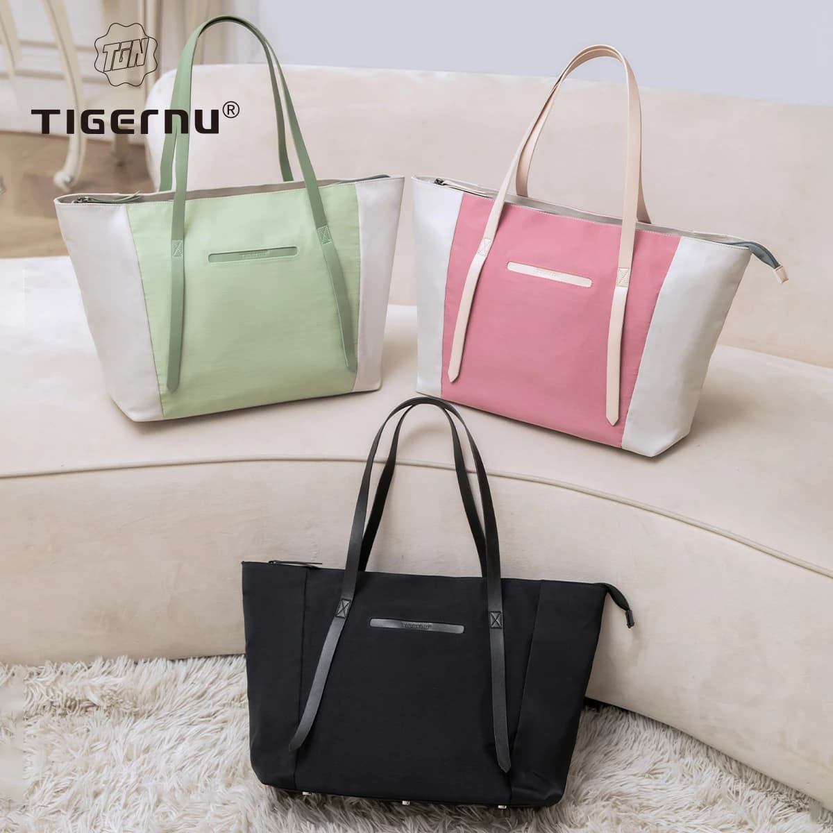 Tigernu Women's Tote Bag Women's Shoulder Bags Shoulder Bags for Girls Handbag for commuting Women's Handbags 14 Laptop Bags 15.6 Inch For Girls