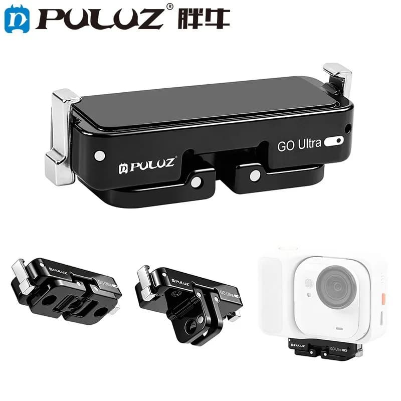 For Insta360 GO Ultra Magnetic Aluminum Alloy Quick Release Base Mount
