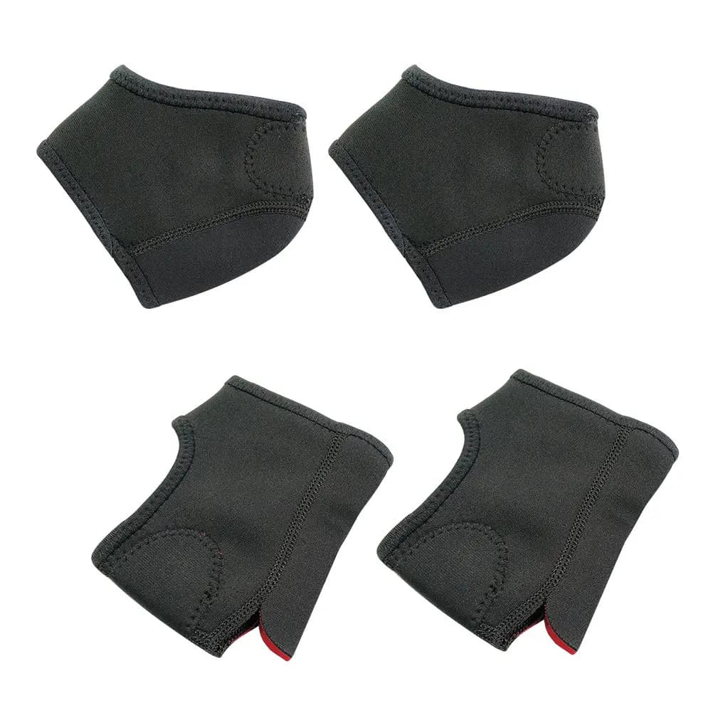 2 Set di Calzini Idratanti in Nylon per Talloni Secchi e Ruvidi, Traspiranti, con Punta Aperta, Protezione per Caviglia, Supporto e Cuscinetto per Tallone