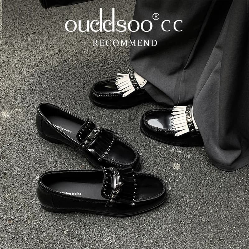 Ods Luxury Brand Design a catena Scarpe da uomo Mocassini in pelle verde Elegante slip on Scarpe fatte a mano di lusso alla moda resistenti all'usura Mujer