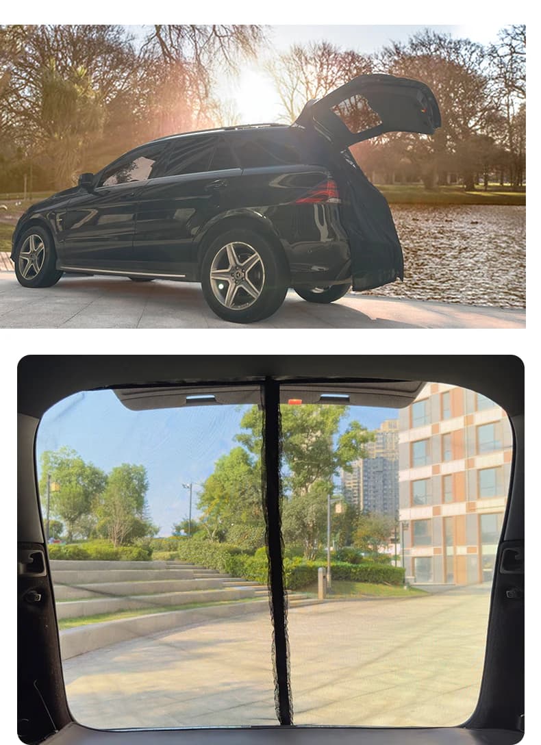 Zanzariera per bagagliaio di un'auto Rete ad asciugatura rapida 3D Protezione della privacy Forte adsorbimento magnetico Uso multi-scena per campeggio/pesca/all'aperto