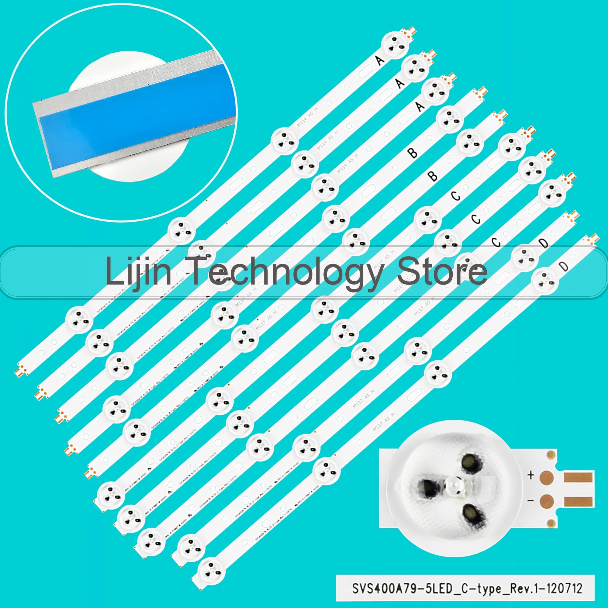 Striscia di retroilluminazione a LED per 40 pfl3108t MD30816DK-A 40 pfl3078t/12 40 pfl3208h/12 40 pfl3107/60 40 l1353b B40PW122 40/123J 40 l1333 v1