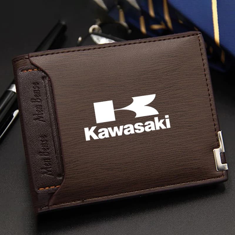 High quality Leather Wallet Motorcycle Driving License Credit Card For Kawasaki NINJA H2R Z125 Z250 Z300 Z400 Z650 Z800 Z1000