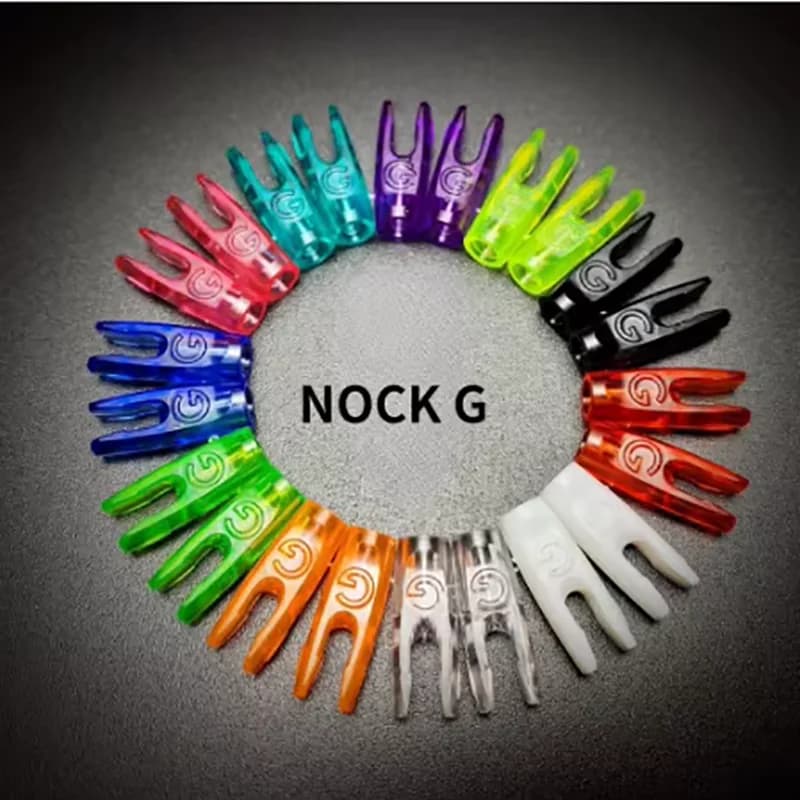 50 pz Tiro Con Arco Spille Nock G Freccia Coda Freccia Nock Arco e Freccia Bersaglio Per ID4.2/6.2/3.2/5.2/8.0mm Freccia albero Accessorio FAI DA TE