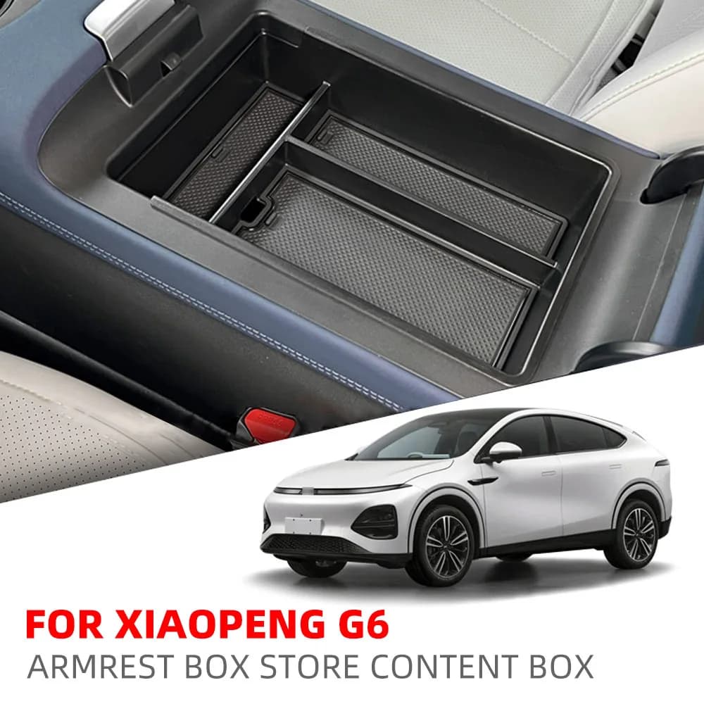 Per Xpeng G6 X Peng G6 G 6 Bracciolo Scatola Vassoio di Immagazzinaggio Organizzatore Console Centrale Piatto Scatola di Supporto Contenitore Accessori Interni