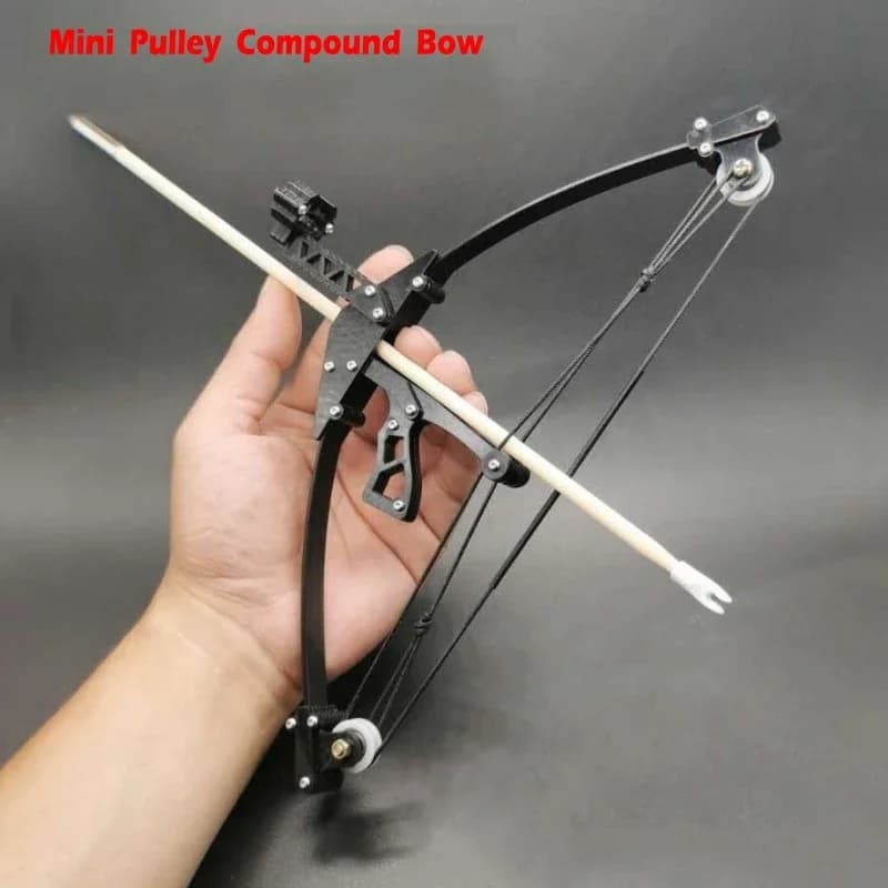 Mini arco composto da esterno con puleggia portatile staccabile potente puntamento tiro con l'arco bersaglio tiro con l'arco giocattoli sportivi arco e frecce set