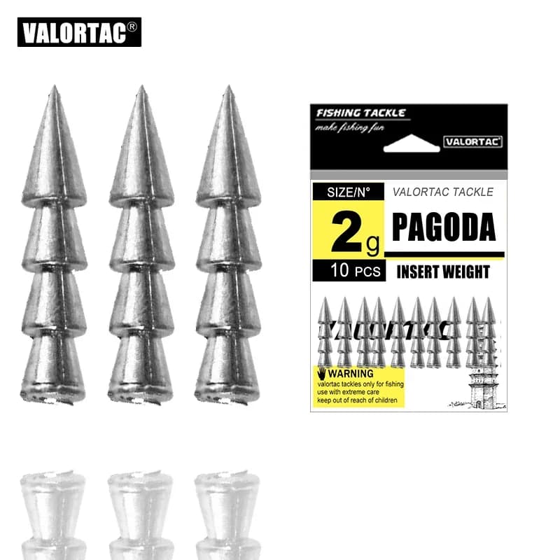 1g 1.5g 2g chiodo zavorra pagoda Inserto Peso Piombo per unghie Per jigging Accessori per la pesca Wacky Senko Verme Jigging Pesca