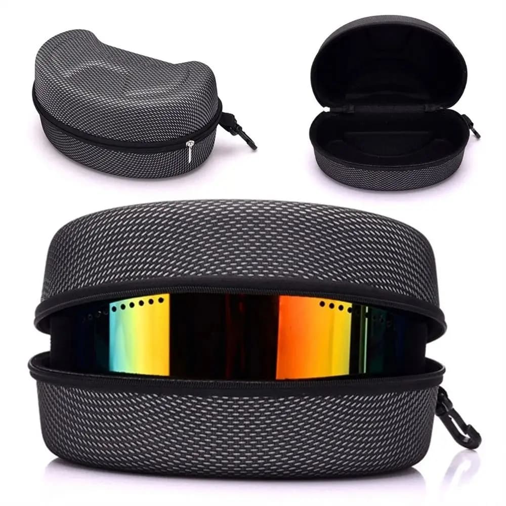 Zipper Black Waterproof Glasses Bag Snowboard Eyewear Case Ski Eyewear Case Sunglasses Carrying Case Skiing Goggles Box