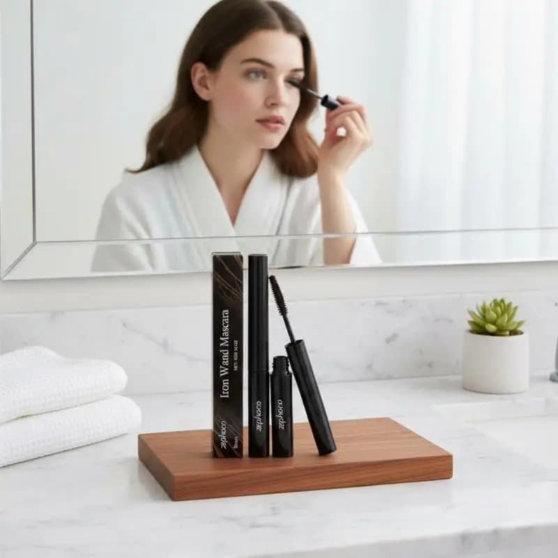 Waterproof Brown Mascara for Curved Eyelashes, Quick Drying, Eyelash Brush, Beauty Makeup, Cosmetics to Extend Eyelashes