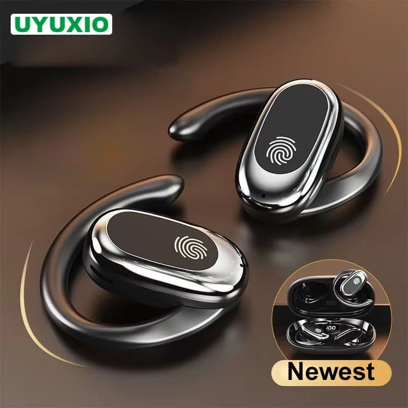 Wireless UYUXIO Open Ear with Real Time Translation, BT 5.4, AI Translation in 144 Languages for Business