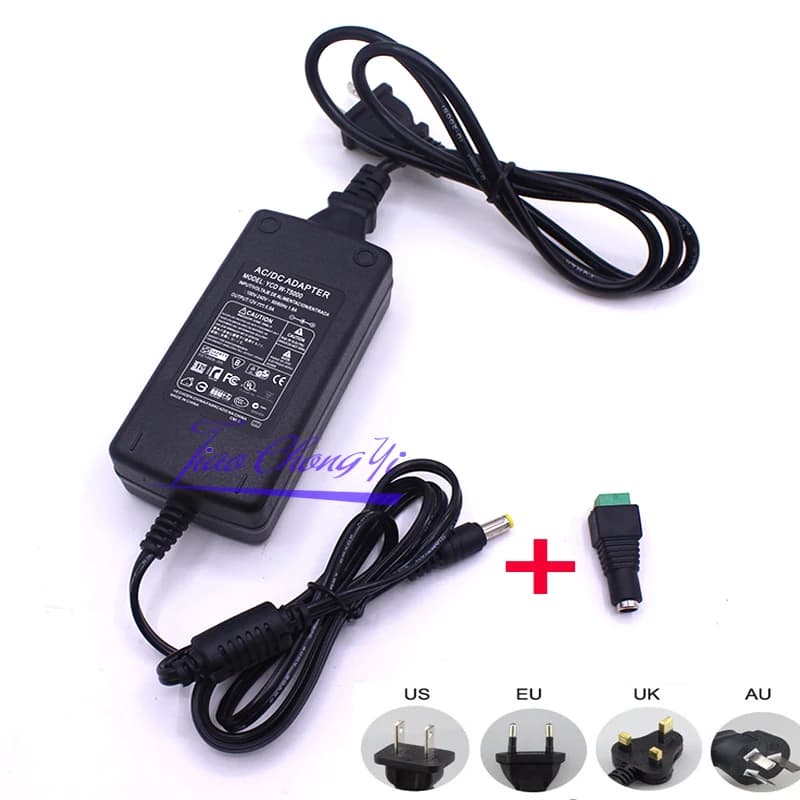 12V 5A 5 amp 60W DC EU/US UK AU LED POWER Adapter Transformer For LED Strip Light