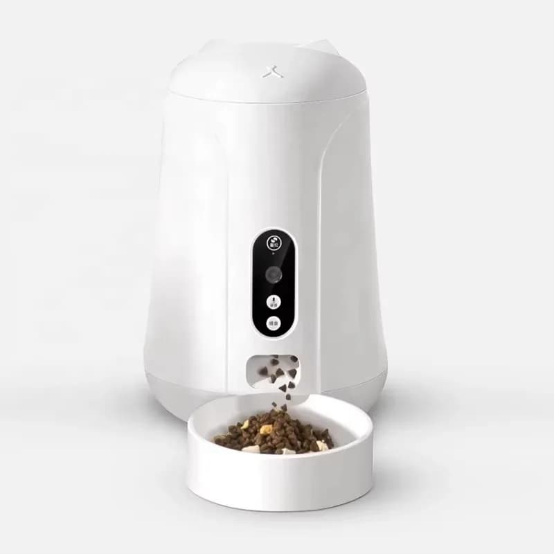 4L Auto Small Cat Dog Animal Food Bowl Dispenser Microchip Camera Smart Automatic Pet Feeder