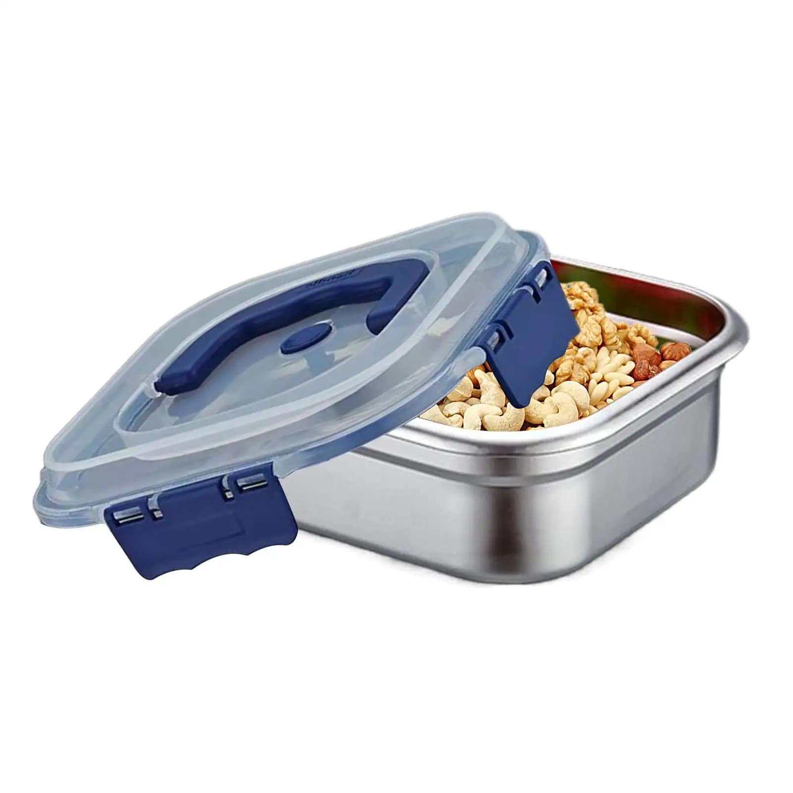 Contenitori per la conservazione degli alimenti in acciaio inossidabile con scatola per il pranzo da 1800 ml 2600 ml con coperchi Contenitori ermetici per la scuola di preparazione dei pasti per insalate di snack