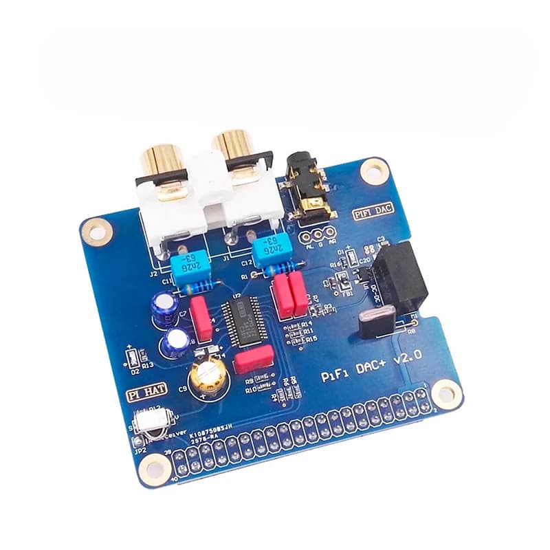 Chipboard Raspberry Pi 5/4/3b+ DAC Hi-Fi + Scheda Audio Interfaccia I2S Pifi DAC+ V2.0