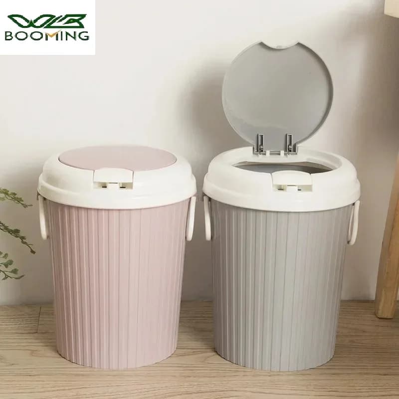 Pattumiera Pop-Up con coperchio soggiorno cucina bagno pattumiera in plastica pattumiera per ufficio