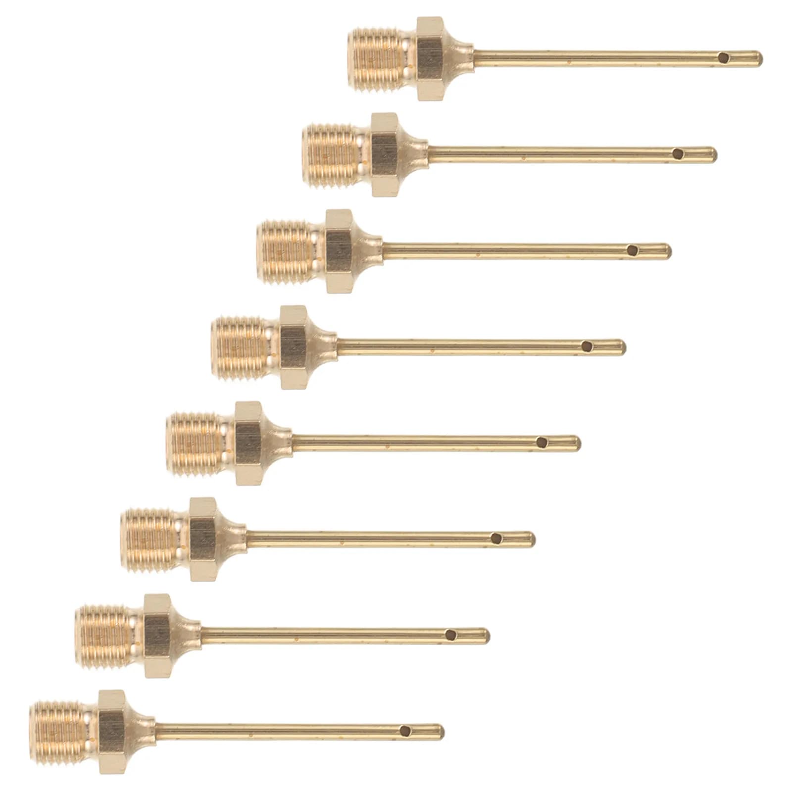 8Pcs Brass Ball Pump Needles Metal Inflator Pins for Soccer Football Basketball Volleyball Air Pump Sports Accessories