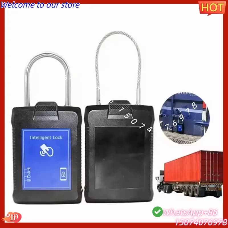 2026 Cargo Security Smart 4G Tracking Lock Unauthorized RFID Swipe Alert Built-in Battery