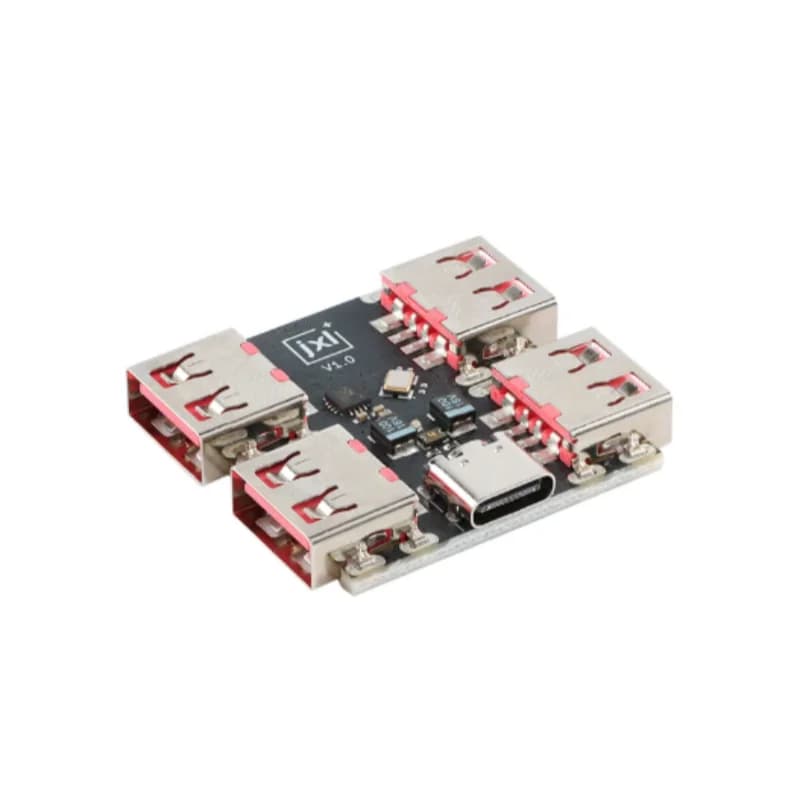5 pezzi XL334P4 Type-C Expander USB-HUB Modulo Hub Splitter USB 2.0 a 4 porte
