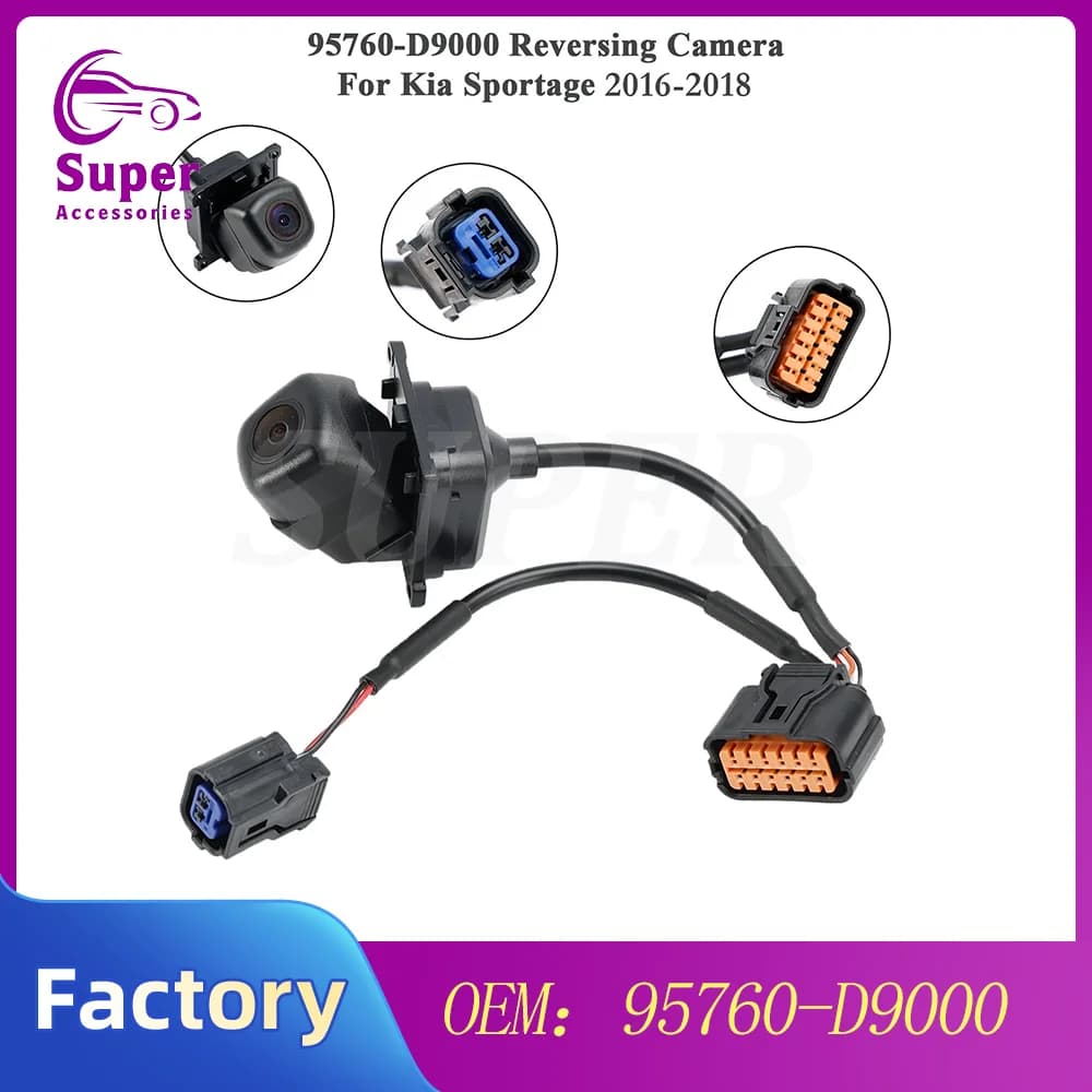 95760-D9000 Car Rear View Camera Trunk Handle 95760D9001 For KIA Sportage KX5 2016-2019 Tailgate Backup Assist Camera