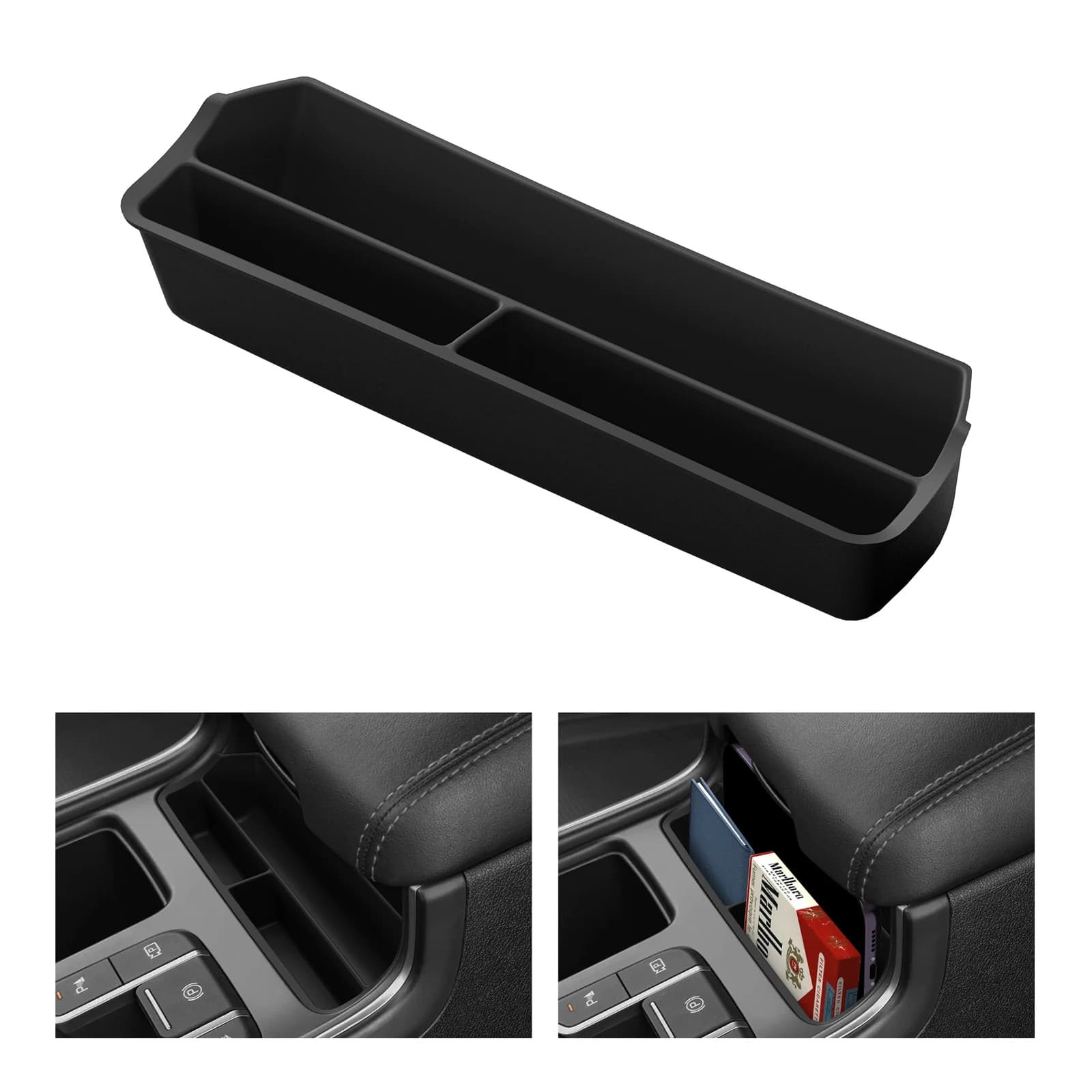 Vassoio per auto per Kia Sorento 2021-2025, organizer in silicone per console centrale, accessori interni per riporre e organizzare, nero