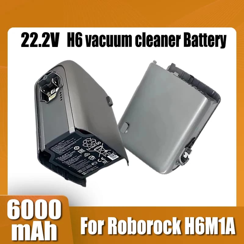 Fast shipping,for Roborock H6M1A vacuum cleaner battery accessories, 22.2V battery 6000mAh