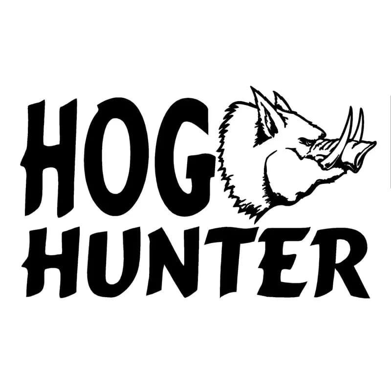 Personality Car Stickers Hog Hunter Modeling Decal Cars Motorcycle Creativity Sunscreen Waterproof Decals Customizable Size