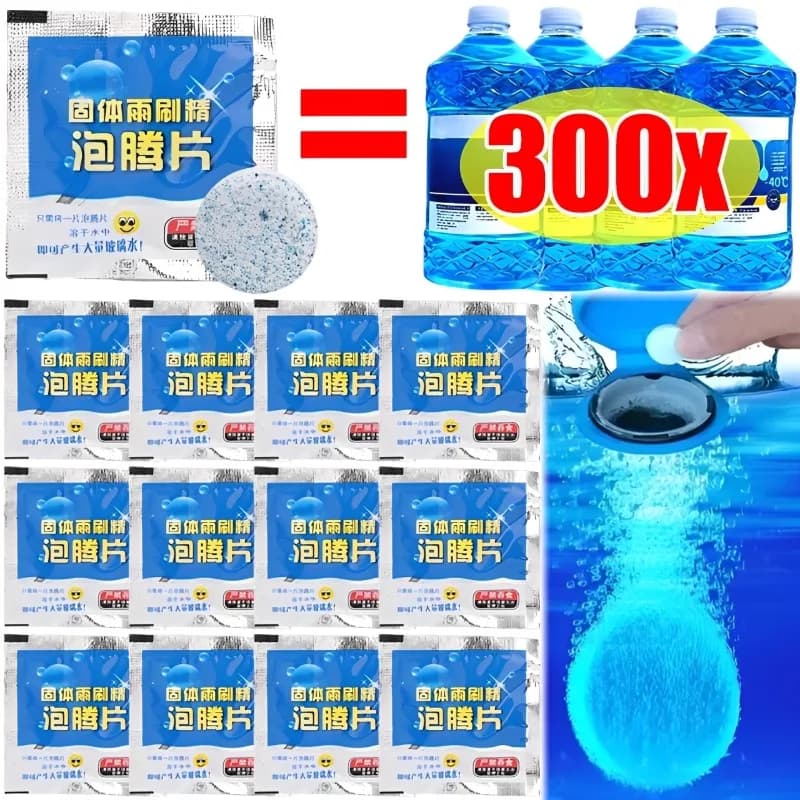 Detergente solido Detergente per parabrezza per auto Compressa effervescente Tergicristallo automatico Vetro Pulizia solida Compresse concentrate Strumento detergente
