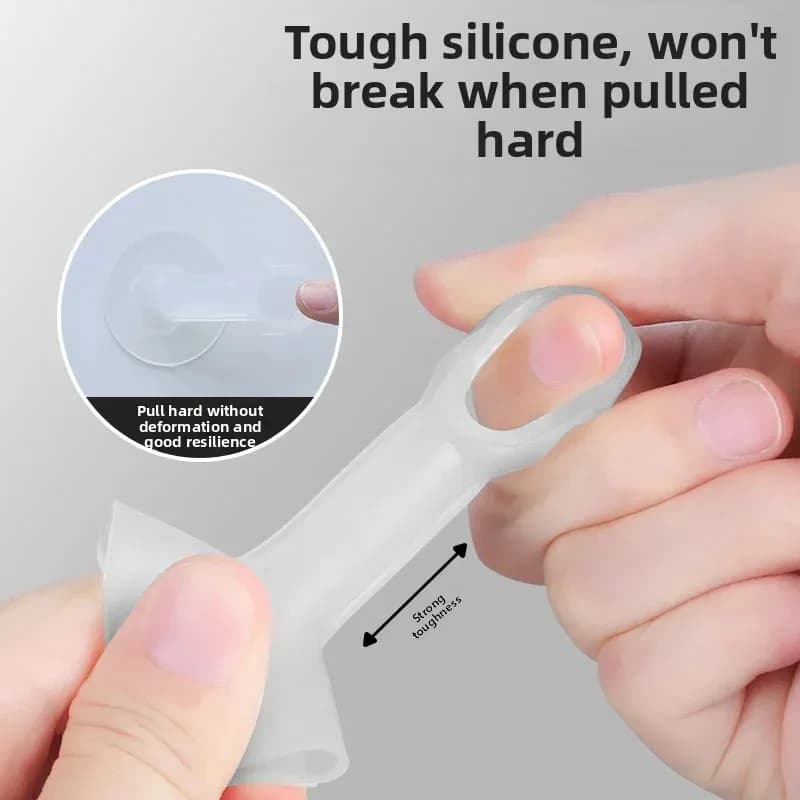 Fermaporta in silicone morbido con ventosa, protezione antiurto per pareti, silenzioso, per mobili e maniglie delle porte