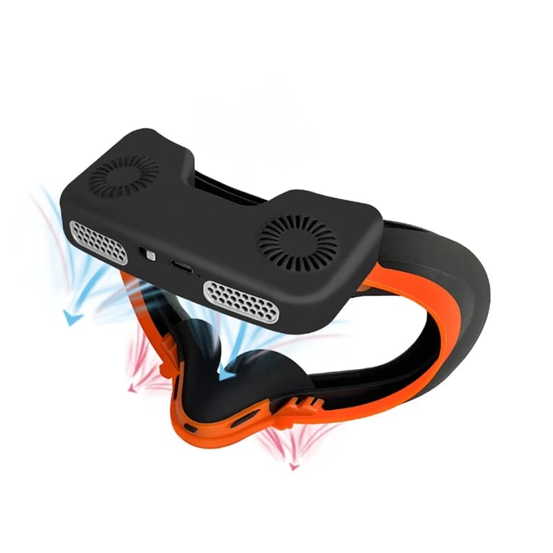 Nuova maschera di circolazione dell'aria con ventola per Oculus Quest 2 Dual Drive Fan 2 Regolazione della marcia Ventilazione porosa per accessori VR
