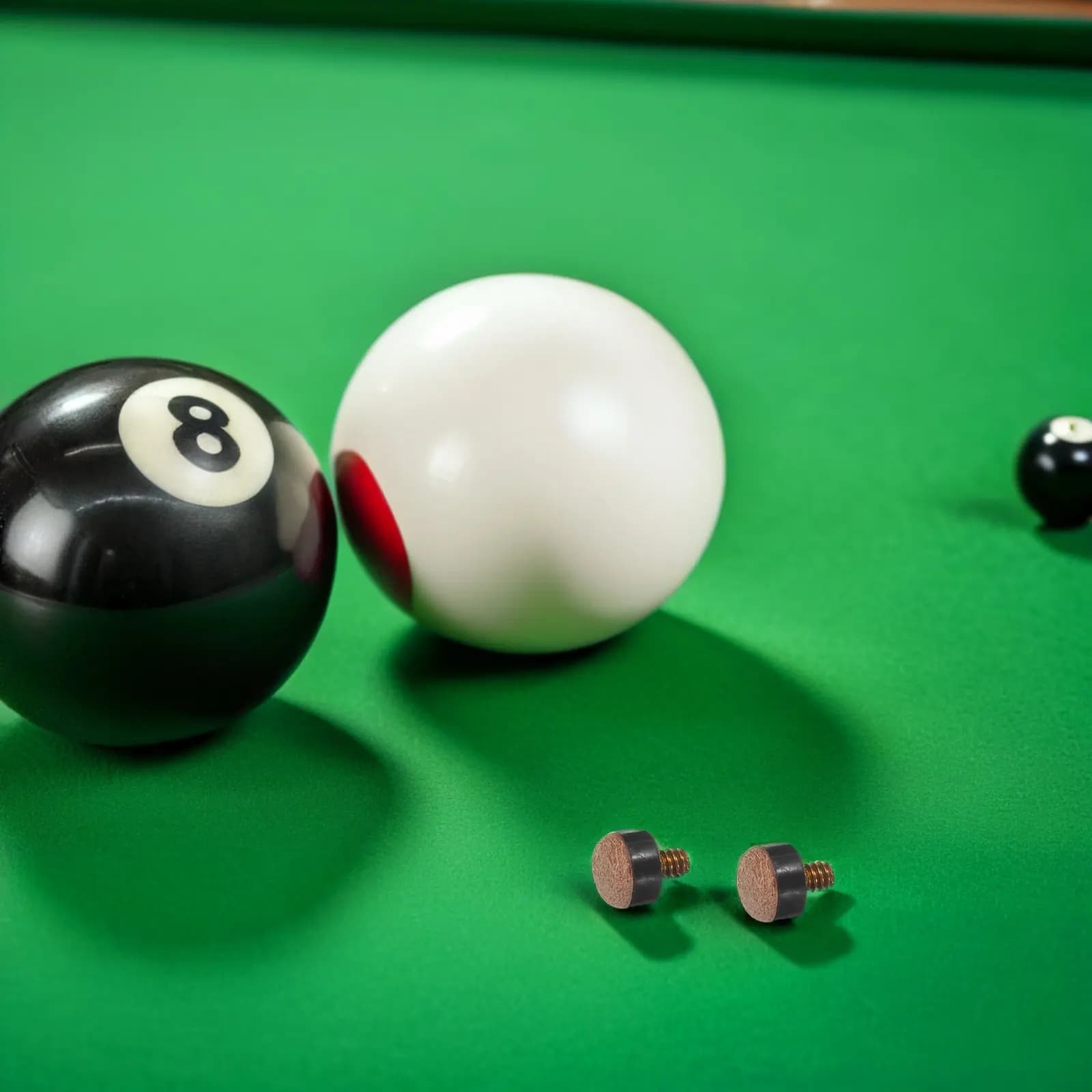 10 Pezzi Punte di Ricambio Avvitabili per Stecche da Biliardo 11mm, Kit di Riparazione per Stecche da Biliardo e Snooker, Punte Avvitabili per Sala Giochi