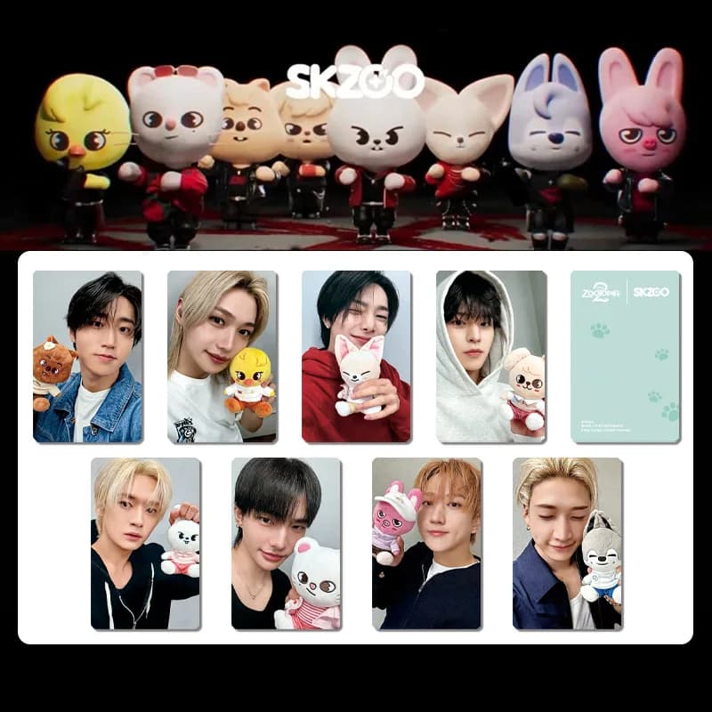Carta piccola con marchio comune Stray Kids SKZOO Zootopia, carta bonus, carta casuale, piccola carta periferica di Huang Xuanchen