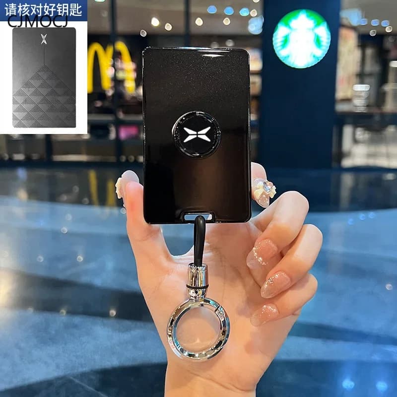 Custodia protettiva per chiave auto con scheda NFC in lega di zinco per XPeng P7/P5/P7i/G3/G3i/G6/X9/G9 Pro/Max