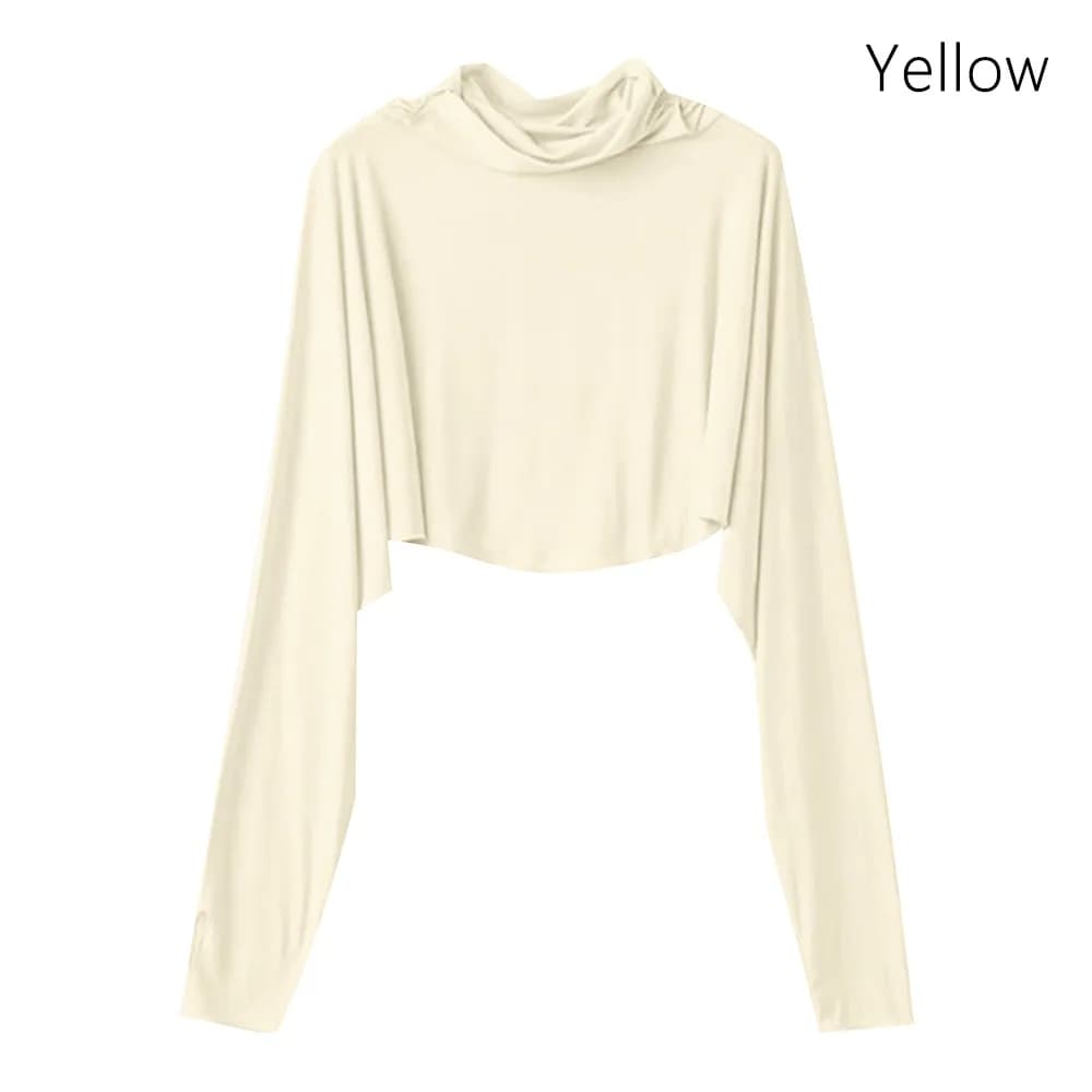 Mantella Parasole Anti-UV in Seta Ghiaccio Traspirante con Protezione Solare Integrata, Abbigliamento Multifunzionale ad Asciugatura Rapida, Maschera Viso UV per Campeggio