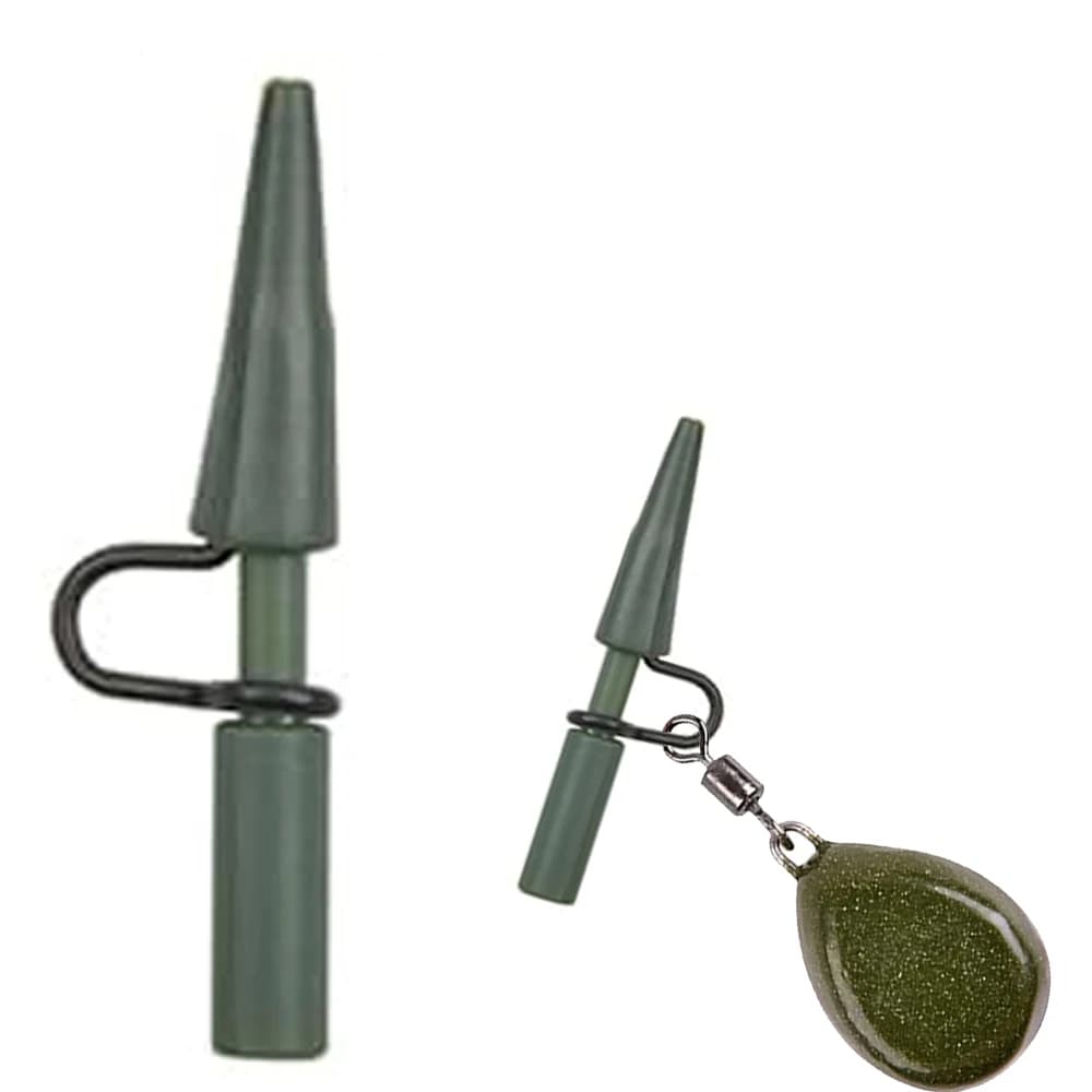 30/50 pcs Heavy Duty carp fishing safety lead clip for fishing at the helmets swivel weight terminal snap fishing connector face