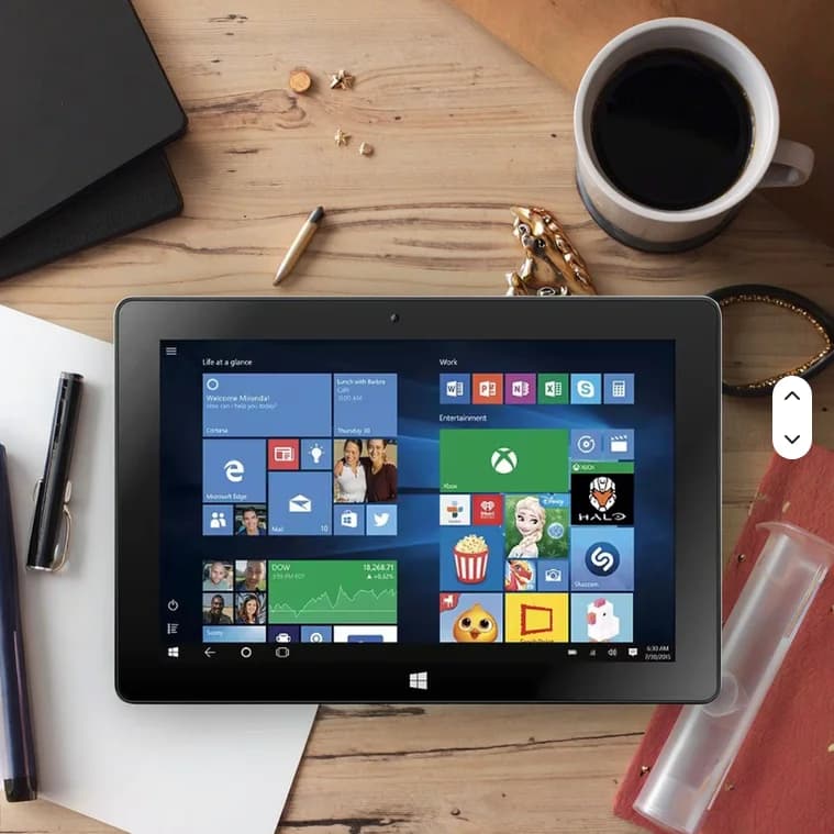 5S 11.6" Windows 10 Tablet PC 4GB DDR3-RAM 64GB eMMC ROM 64bit Intel Z8300 Quad Cores FHD 1920x1080 IPS 7000mAh HDMI-Port