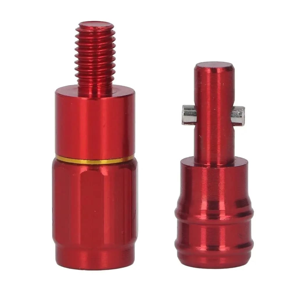 2 Pezzi Connettore per Rod Pod in Lega di Alluminio Monopezzo con Vite da 8MM, Connettore per Canna da Pesca, 3 Colori, Leggero, Connettore per Guadino