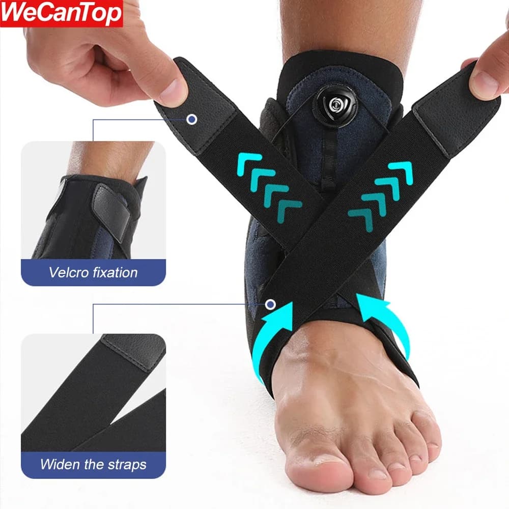1 pz tutore di supporto per caviglia per uomo donna - tutore per caviglia con manopola regolabile per fascite plantare stabilizzatori di caviglie protezione sportiva