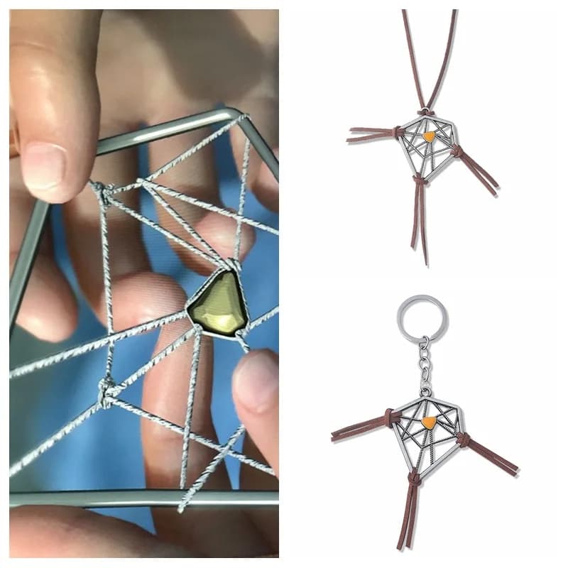 Game Death Stranding Cosplay Necklaces Sam Bridges Dreamcatcher Pendant Necklace for Women Men Keyring Holder Jewelry