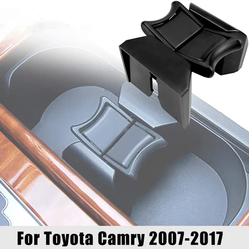 Per Toyota Camry 2007-2017 Portabicchieri Clip limitatore Inserto Auto Anteriore Center Console Bottiglia Organizzatore Doppio Foro Divisore