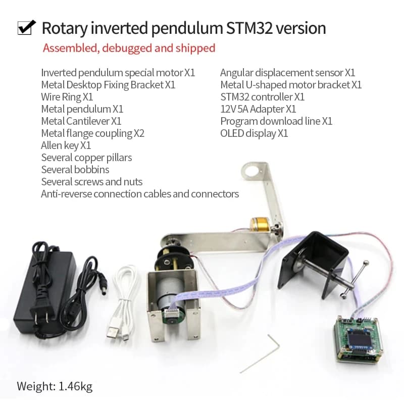 IP570 Rotating Reverse Penduino STM32 Robot FAI FROM TE KIt Circular Inverted Pendulum PID Electrical Design Simulink Code
