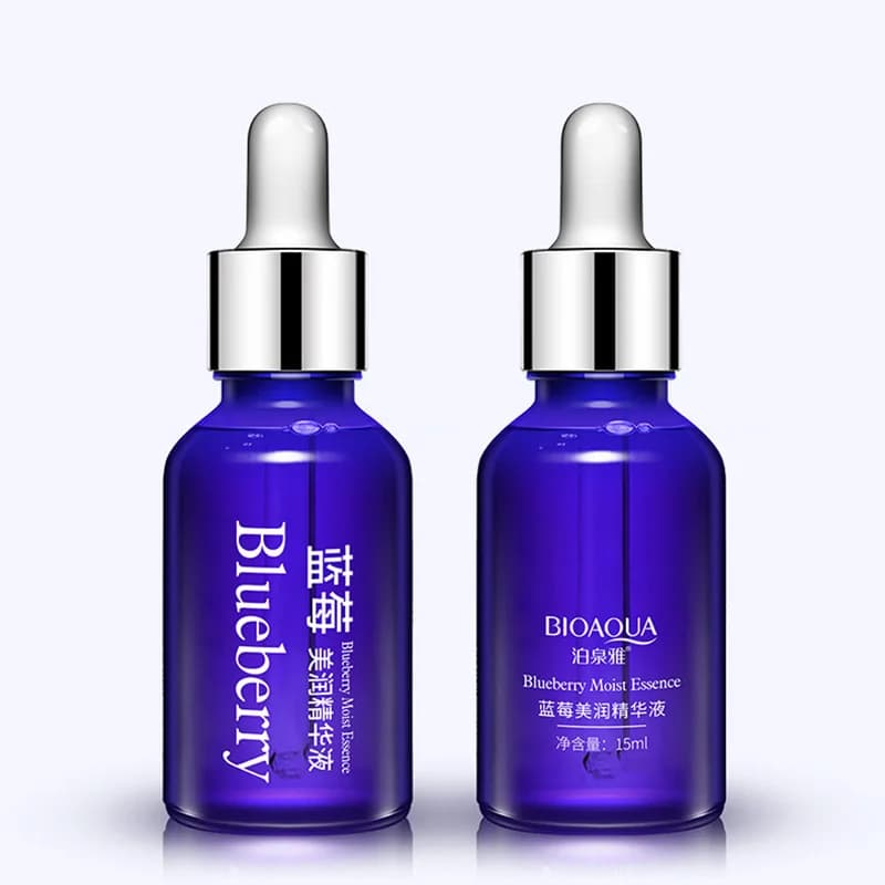 BIOAQUA Mirtillo Acido Ialuronico Anti Rughe Collagene Essenza Liquido Sbiancante Schiarente Pelle Idratante Siero Viso
