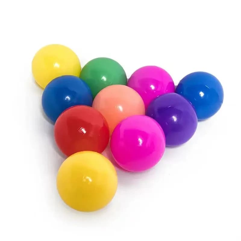 100 Pieces Colorful Balls Soft for Water Sports, Pool, Ocean, Ecological Toys Antistress for Children