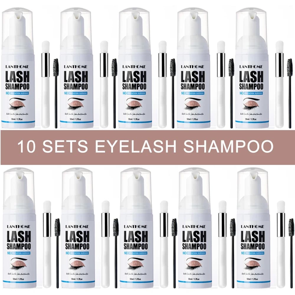 50ML Lanthome Pro Estensione Delle Ciglia Shampoo Palpebra Lash Schiuma Detergente Colla Rimozione Pulizia Profonda Per Il Trucco Delle Donne